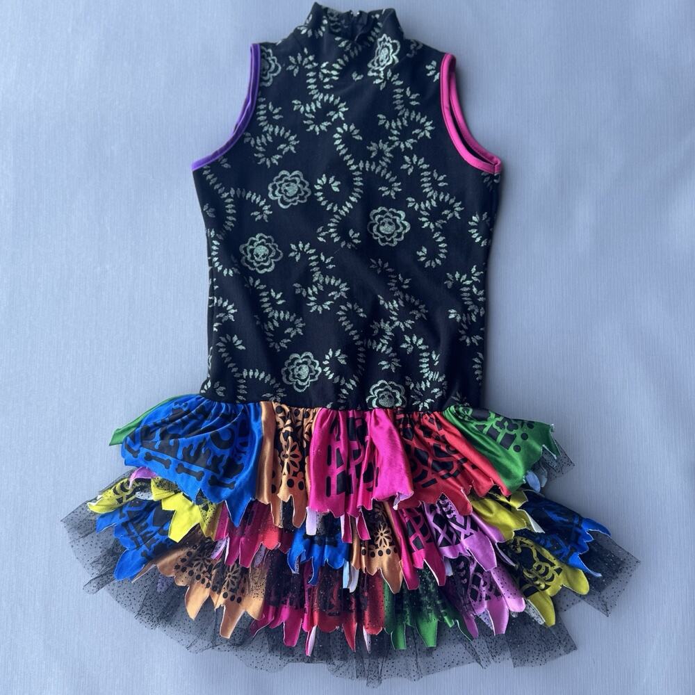 Monster High Skelita Calaveras Costume Girls L Day Of The Dead Dress Dia Muertos